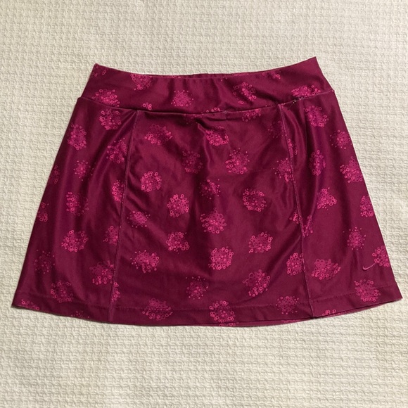 Nike Dresses & Skirts - Nike Golf Skirt with Shorts Skort Fuchsia with Pink Design Size Medium Large